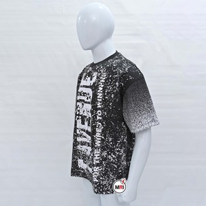 T-shirt Streetwear à impression numérique 3D de haute qualité Impression numérique personnalisée Vente en gros pour hommes - Product Image 3