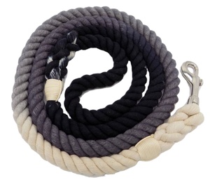 5ft Multi-colored Braided Ombre Cotton Rope Dog <b>Leash</b> - Product Image 1