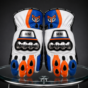 Gants de moto en cuir pour la course, nouveaux modèles 2027, protection complète des doigts, gants de course respirants et ventilés pour side-car - Product Image 4