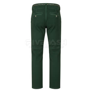 Pantalones de montar de cuero de gamuza estilo western con costuras duraderas y ajuste cómodo - Product Image 2
