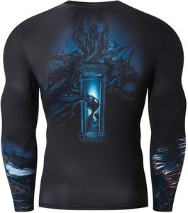 OEM American Dry for mma rush guard Men's UV <b>Swim</b> <b>Shirt</b> long Sleeve Compression Surfing Rash Guard - Product Image 3