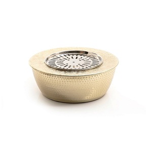 Bouilloire à thé en aluminium de qualité supérieure, couleur or, design tendance, forme ronde, chauffe-eau Dallah à prix abordable - Product Image 1