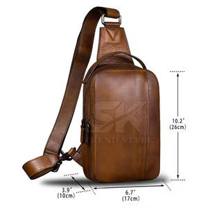 Bolso de cuero vacuno de color sólido, último estilo, de alta calidad, para hombre, nuevo diseño, bandolera, para moda, hecho en Pakistán. - Product Image 4