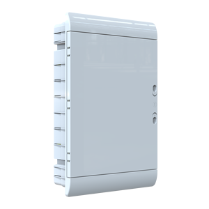 Boîtier de distribution en plastique ABS/PC blanc IP40 330x495x107 mm Capacité 36 MCB Montage encastré 2,09 kg Moulé par injection - Product Image 2