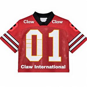 Maillot de football américain personnalisé en polyester imprimé de logo, maillot de football américain unisexe de dernière conception en gros - Product Image 2