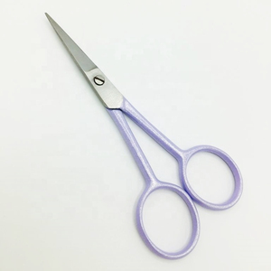 Professional Curved Manicure Scissors New Stock Russian Sharp Cuticle Scissors Stainless Steel Packing Logo Sustainable Fingers - Product Image 1