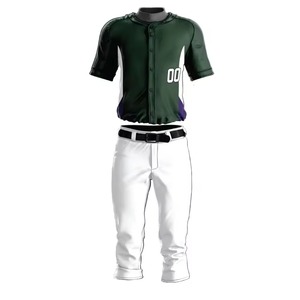 Uniforme de baseball pour hommes le plus vendu avec logo personnalisé, uniforme d'équipe respirant, impression de logo personnalisée, vêtements de baseball - Product Image 1