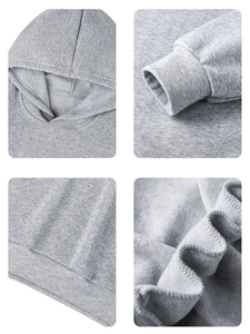 เสื้อฮู้ดดี้ผู้ชายผ้าฟลีซโพลีเอสเตอร์/คอตตอนคุณภาพสูงแบบกำหนดเองสำหรับฤดูหนาว เป็นมิตรกับสิ่งแวดล้อม ยั่งยืน และปรับแต่งได้ - Product Image 5