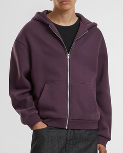Vente en gros Sweats à capuche personnalisés Sweat-shirt à capuche unisexe pour hommes et femmes Sweat à capuche uni doublé en polaire avec kangourou - Product Image 2