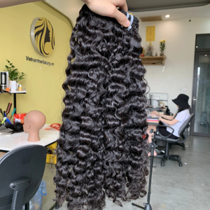 100% cheveux Remy non transformés frontal 13x4 eurasien couleur personnalisée Jerry Curl cheveux humains vietnamiens 100% frontal amovible - Product Image 1