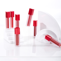 Lip Gloss Matte Tahan Lama Pigmentasi Tinggi Warna Merah Lembut A03 Air Fit Velvet Tint dari Merek Black Rouge Korea Grosir