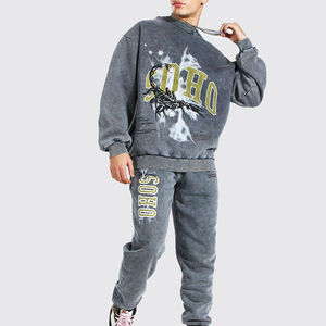 Survêtement confortable à manches longues de style gothique, imprimé, à séchage rapide, style Harajuku, lavage à l'acide, dernier style d'hiver - Product Image 1