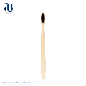 Logo personnalisé, poils naturels écologiques, charbon de bois biologique biodégradable, vente en gros, brosse à dents en bambou, Design élégant et robuste - Product Image 6