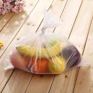 Sac à provisions plat en plastique transparent de supermarché personnalisable sac d'emballage alimentaire à gousset thermoscellé en rouleau pour l'utilisation des ordures - Product Image 6