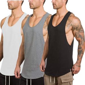 Camiseta sin mangas de camuflaje para hombre de alta calidad, nuevo diseño, informal, para Fitness, gimnasio, transpirable, musculoso, de punto, camiseta sin mangas para correr, logotipo personalizado - Product Image 2