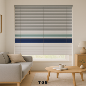 T58ม่านบังตาและบานประตูหน้าต่างโลหะในตัวพร้อมคู่มือผู้ใช้และอุปกรณ์เสริมสำหรับติดตั้ง - Product Image 2