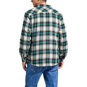 <b>Mens</b> <b>Sherpa</b> Lined Cotton Flannel Shirt <b>Jacket</b> Plaid Button Up Warm Winter <b>Jacket</b> Coat for <b>Men</b> with Chest Pocket Soft Fleece - Product Image 5