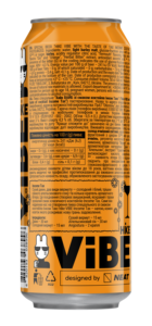Cerveza Híbrida Hike Vibe Estilo Champagne Ligera en Lata de 0.5, 4.3% ABV, Sabores a Ginebra y Naranja - Product Image 2