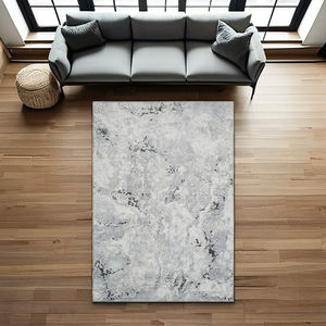 Alfombra de algodón anudada reversible con acento dorado bohemio moderno, lavable tejida a mano para todas las edades, dormitorio, sala de estar, para uso doméstico - Product Image 1