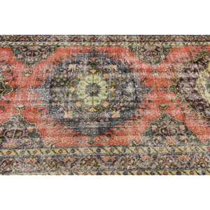 Alfombra Turca Vintage de 4.8x11.9 pies (146x362 cm), Alfombra Abstracta Roja y Azul - Product Image 5