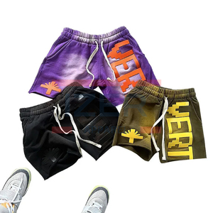 Pantalones cortos de chándal personalizados para hombre Fleece French Terry 5 pulgadas Inseam 100% algodón Pantalones cortos de lavado ácido para hombre Pantalones cortos de baloncesto de algodón - Product Image 2