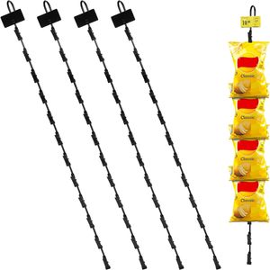 Clips de merchandising robustes en métal et PVC pour suspendre des chips, des snacks et des bonbons dans les magasins de détail - Product Image 4