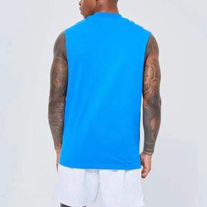 Chaleco sin Mangas de Alta Calidad para Hombre, Personalizado, Transpirable, de Algodón Tejido, Estilo Deportivo, Sublimación 3D, Bordado Informal - Product Image 4