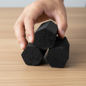 Briquettes de charbon de coco hexagonales de qualité supérieure pour chicha, 100% naturelles, haute chaleur, faible cendre blanche - Product Image 3