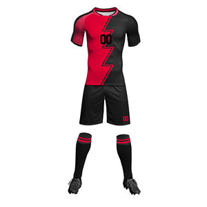 Último Diseño de Camisetas y Tops de Uniforme de Fútbol de Invierno 100% Poliéster con Logotipo Personalizado por Sublimación, Ligero, de Secado Rápido y Transpirable - Product Image 1