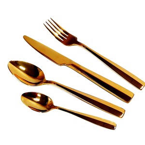 Juego de Cubiertos de acero inoxidable con nuevo mango único para restaurante, boda, hogar, Hotel, juego de cubiertos de diseño - Product Image 6