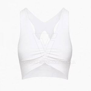 Nouveauté 2025 Soutien-gorge de sport à maintien élevé, couleur et design personnalisés, respirant, style simple, logo frontal, pour le fitness et la salle de sport - Product Image 1