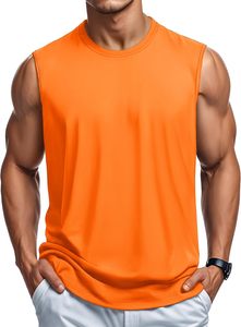 Men's Lightweight Cotton Tank Top <b>Moisture</b> <b>Wicking</b> Gym Workout <b>Shirt</b> Knitted Summer Casual Sleeveless <b>Shirts</b> - Product Image 2