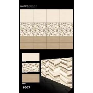 Azulejos de pared de cerámica de diseño moderno de porcelana atractiva de 300x600mm 12x24 para cocina, sala de estar, comedor, interiores, la mejor calidad - Product Image 1