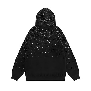 เสื้อฮู้ดประดับเพชรแบบใหม่สำหรับผู้หญิง เสื้อสเวตเชิ้ตมีฮู้ดประดับเพชร แฟชั่นหรูหรา สไตล์ลำลอง สตรีทแวร์ เสื้อฮู้ดแบบสวม Unisex - Product Image 2