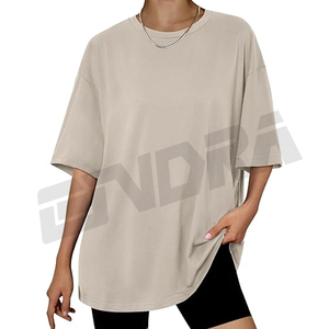 2025 camisetas de gran tamaño para mujer, camiseta informal de algodón suave, camiseta de verano a la moda, cuello redondo, manga corta, cómoda, suelta, ropa de calle de moda - Product Image 1