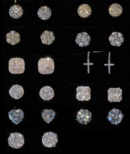 RB GEMS - Pendientes de Plata de Ley 925 con Baño de Oro y Diamantes VVS de 4 Gramos |   Fabricante de Joyería Personalizada Directo de Fábrica |   OEM ODM - Product Image 1