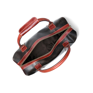 Bolsas de lona de viaje de cuero genuino real de alta calidad personalizadas de fábrica - Product Image 5