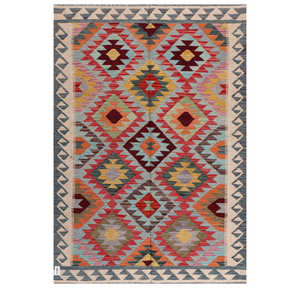 Alfombra Imaco Maimana Afganistán, Alfombra Kilim de 201 x 143 cm, Juego de Alfombras - Product Image 1