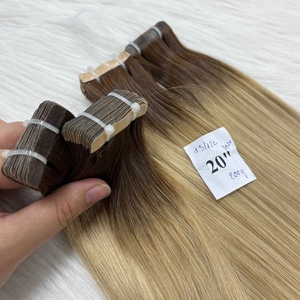Extensiones de Cabello Humano con Cinta Adhesiva Normal, Color Ombre 3/12C, Venta al por Mayor de Fábrica, Extensiones de Cabello Humano con Cinta Adhesiva Normal - Product Image 2