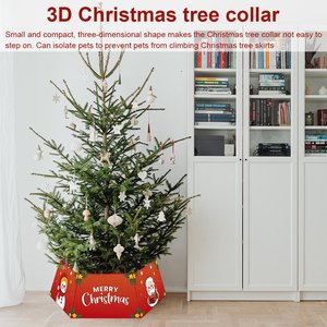 COLLAR ROJO DE ÁRBOL DE NAVIDAD DECORATIVO PARA EL HOGAR DE LA MEJOR CALIDAD COLLAR DE ÁRBOL DE NAVIDAD IMPRESO COLLAR DE ÁRBOL DE NAVIDAD DE METAL - Product Image 5