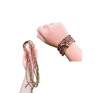 Pulsera de madera de agar unisex hecha a mano de 18mm, regalo espiritual de estilo Vintage de lujo, joyería de madera OEM de la marca de Vietnam - Product Image 3