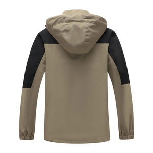 Hooded Rain Jacket Smooth Lightweight Design Breathable Waterproof Layer for Rainy Outdoor Conditions Letter Nylon Streetwear - Product Image 2