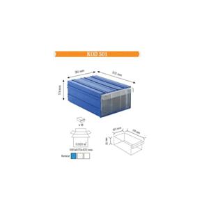 501 cassettiera in plastica (10 pz)