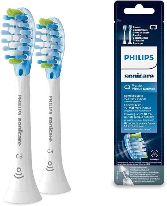 Оригинальная Адаптивная зубная щетка Philips Sonicare, стандартная звуковая головка-2 упаковки белого цвета (модель HX9042/17)