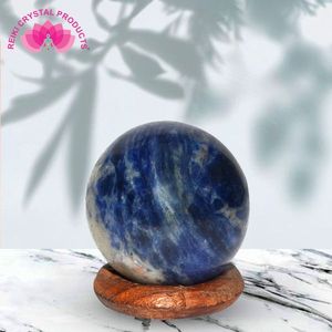 Feng Shui Sodalite Ball <b>Sphere</b> for Reiki Healing Grid and Vastu Correction - Product Image 2