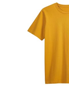 T-shirt en coton jaune moutarde pour homme, doux, respirant, col rond, manches courtes, décontracté, tee-shirt uni, durable, confortable, à porter tous les jours - Product Image 4