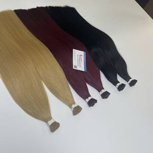 Extensions de cheveux humains vierges vietnamiens à pointes I, kératine, épaisses, Remy, couleur personnalisée, en solde - Product Image 3