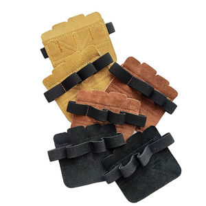 Guantes de levantamiento de pesas de cuatro dedos de piel de vaca 2025, antideslizantes, resistentes al desgaste, entrenamiento deportivo, protector de Palma, 1 par de mitones acrílicos - Product Image 3