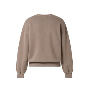 Sudadera de cuello redondo de manga extra larga para hombre, sudadera cálida sin forro de peso pesado de manga larga de algodón polar para invierno - Product Image 2