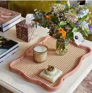 ถาดหวายหอยเชลล์ธรรมชาติสำหรับตกแต่งบ้านการจัดเก็บอาหารดีไซน์ห้องครัวทำจากเวียดนาม - Product Image 1